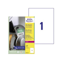 Produktbild för Avery - etiketter - matt - 50 etikett (er) - A4