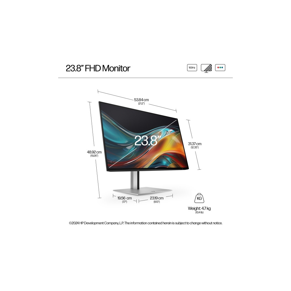 Produktbild för HP 724pf - Series 7 Pro - LED-skärm - Full HD (1080p) - 23.8"