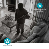 Produktbild för Nedis SmartLife inomhus IP-kamera 3MP Full HD 1296p Pan tilt