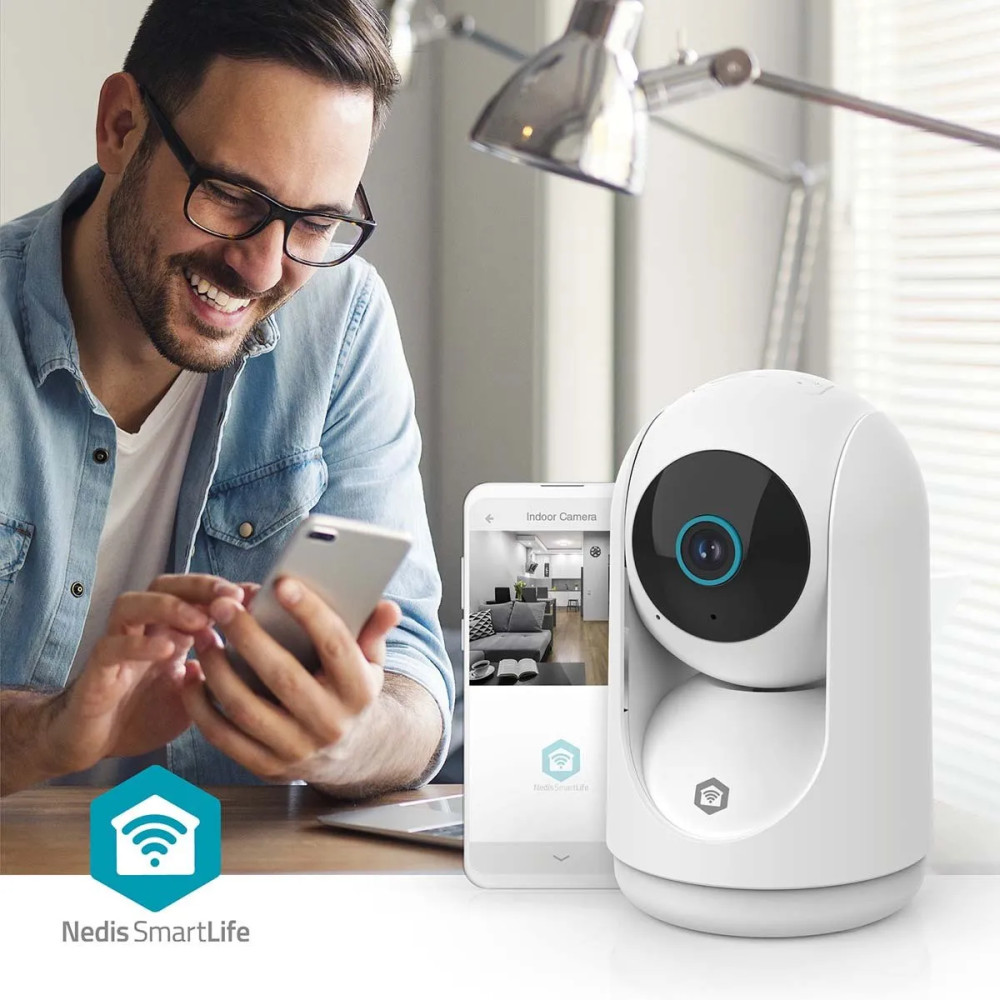 Produktbild för Nedis SmartLife inomhus IP-kamera 3MP Full HD 1296p Pan tilt