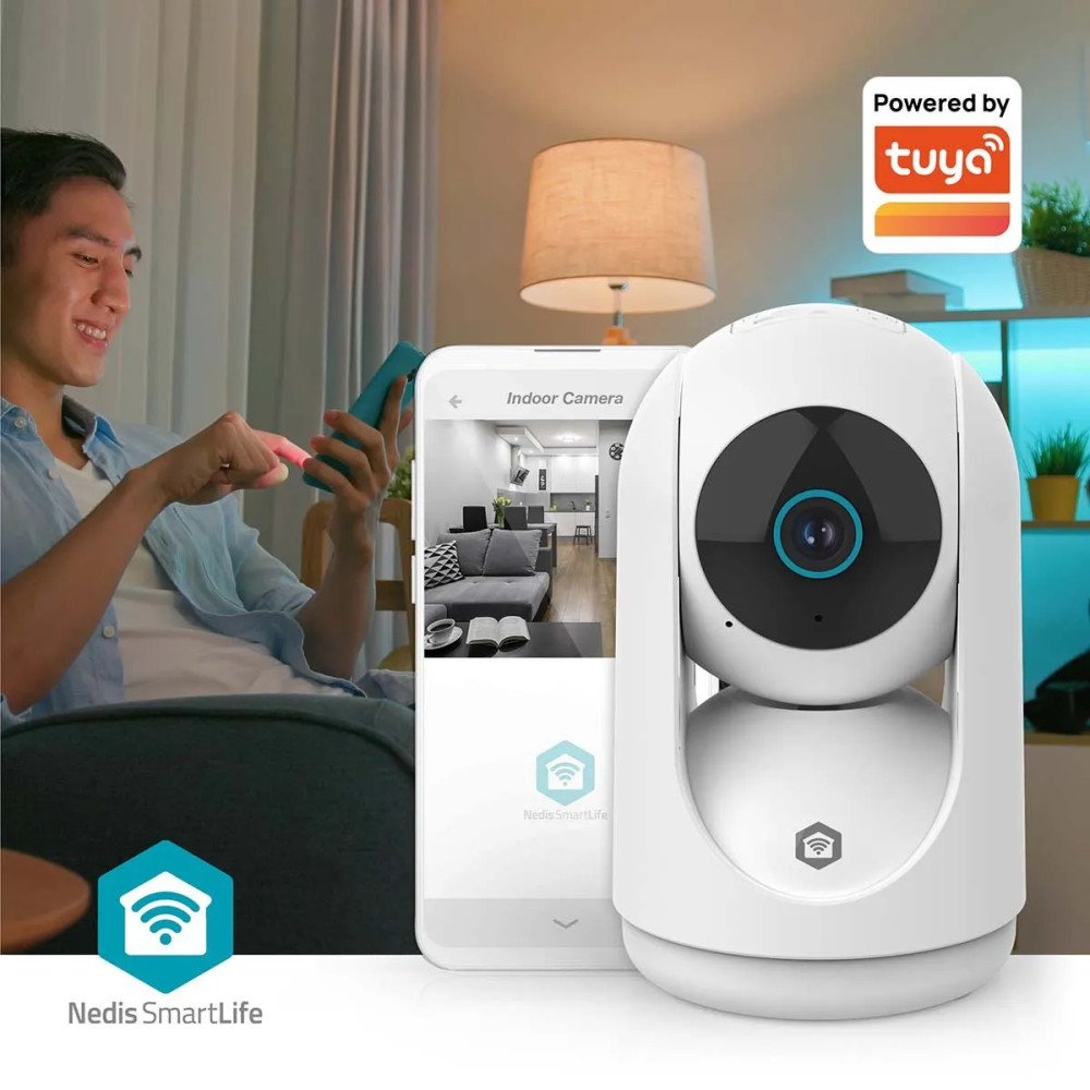 Produktbild för Nedis SmartLife inomhus IP-kamera 3MP Full HD 1296p Pan tilt