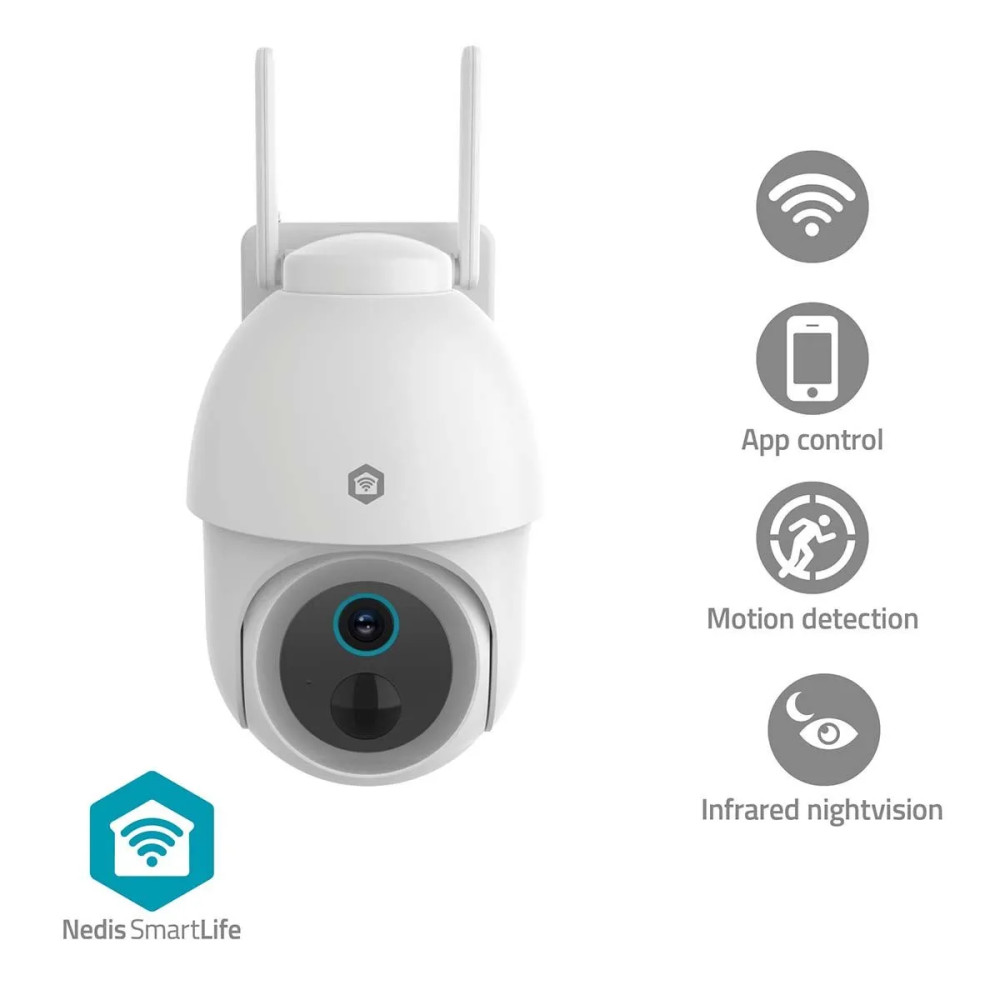 Produktbild för Nedis SmartLife IP-kamera utomhus | Spotlight | 3MP Full HD...