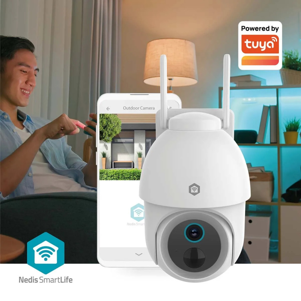 Produktbild för Nedis SmartLife IP-kamera utomhus | Spotlight | 3MP Full HD...
