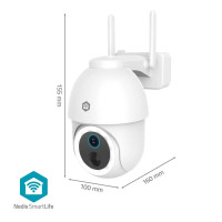 Produktbild för Nedis SmartLife IP-kamera utomhus | Spotlight | 3MP Full HD...