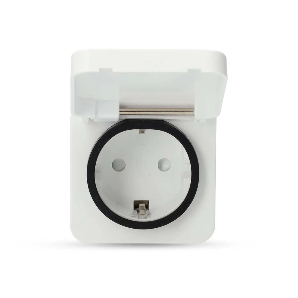 Produktbild för Nedis SmartLife - smart kontakt - IP44, 3680W - Wi-Fi - vit, grå