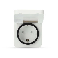 Produktbild för Nedis SmartLife - smart kontakt - IP44, 3680W - Wi-Fi - vit, grå