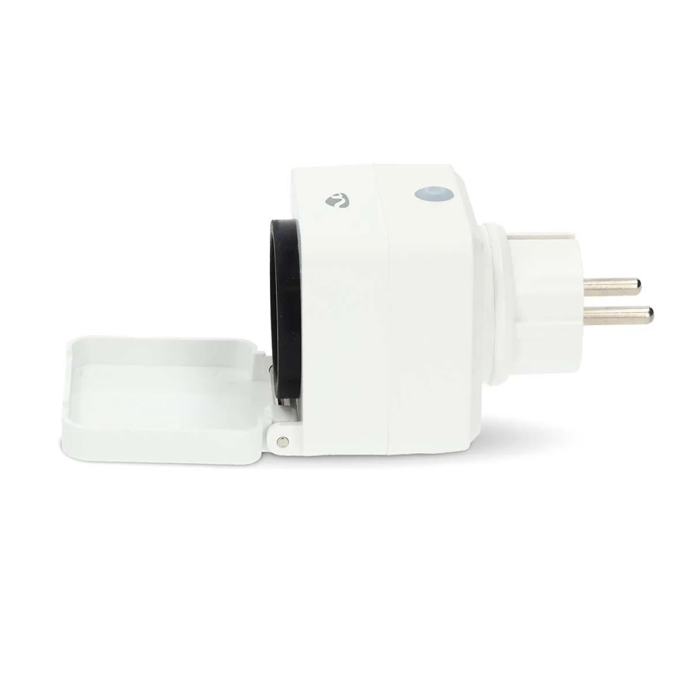 Produktbild för Nedis SmartLife - smart kontakt - IP44, 3680W - Wi-Fi - vit, grå