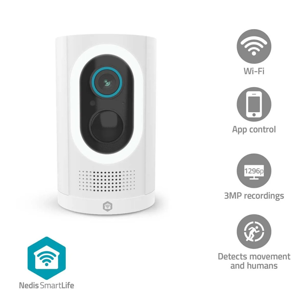 Produktbild för Nedis SmartLife IP-kamera utomhus | Spotlight | 3MP Full HD...