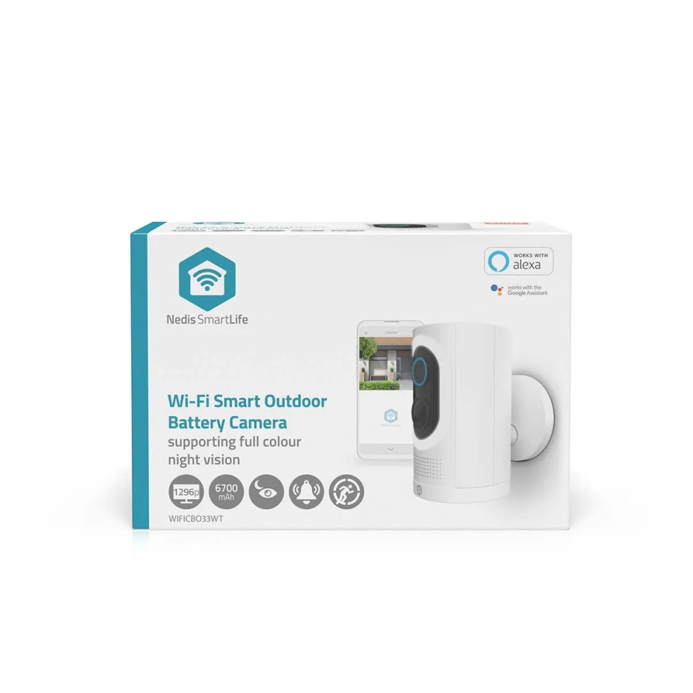 Produktbild för Nedis SmartLife IP-kamera utomhus | Spotlight | 3MP Full HD...