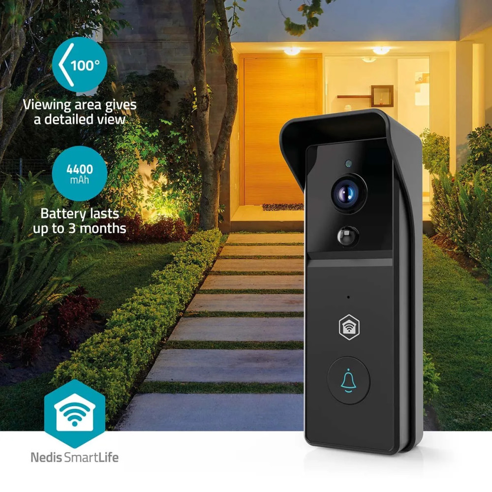 Produktbild för Nedis SmartLife videosvarttelefon | batteri | 3MP Full HD 12...