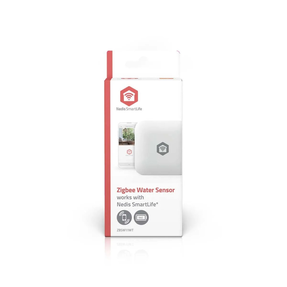 Produktbild för Nedis SmartLife - vattenläckagesensor - ZigBee 3.0 - vit