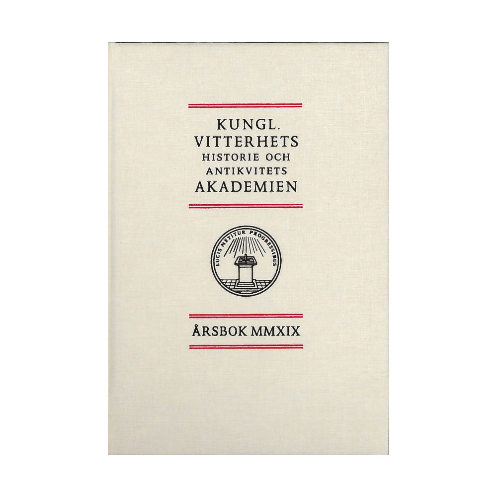 Produktbild för Kungl. Vitterhets historie och antikvitets akademien årsbok. 2019 (inbunden)
