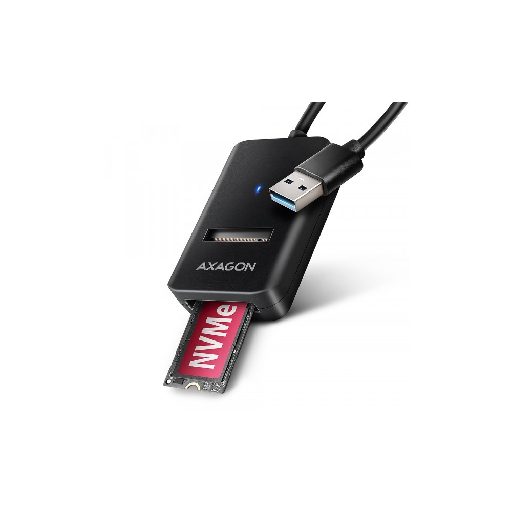 Produktbild för AXAGON - gränssnittsadapter - M.2 Card (PCIe NVMe & SATA) - USB 3.2 (Gen 2)