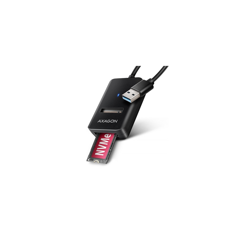 Produktbild för AXAGON - gränssnittsadapter - M.2 Card (PCIe NVMe & SATA) - USB 3.2 (Gen 2)