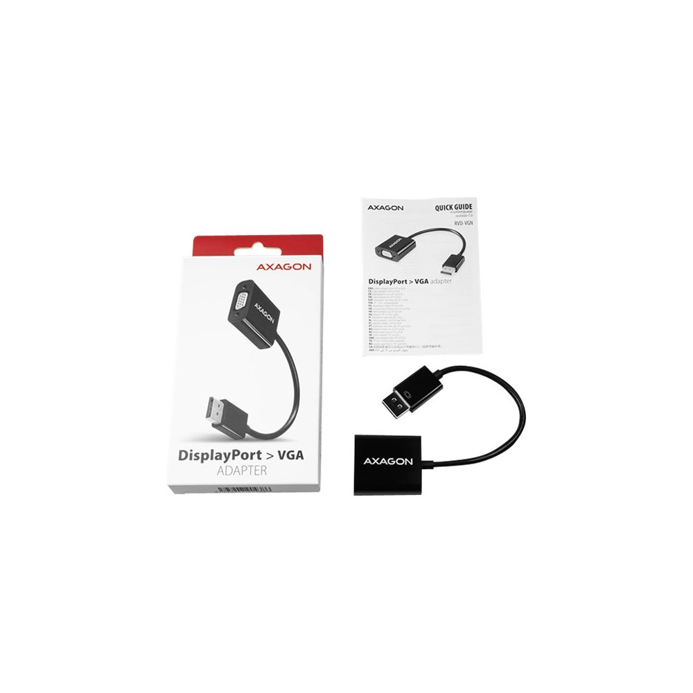 Produktbild för AXAGON - videokort - DisplayPort till HD-15 (VGA) - 16 cm