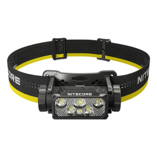 NITECORE Nitecore HC60 UHE, Pannbandsficklampa, Svart, Gul, Gjuten al...