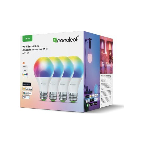 Nanoleaf "Nanoleaf Essentials Smart A60-glödlampa Matter WiFi 900 lm,...