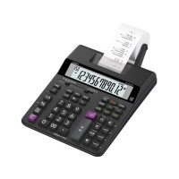 Produktbild för Strimmelregner Casio HR-200RCE Euro m/stort 12 cifret displa...