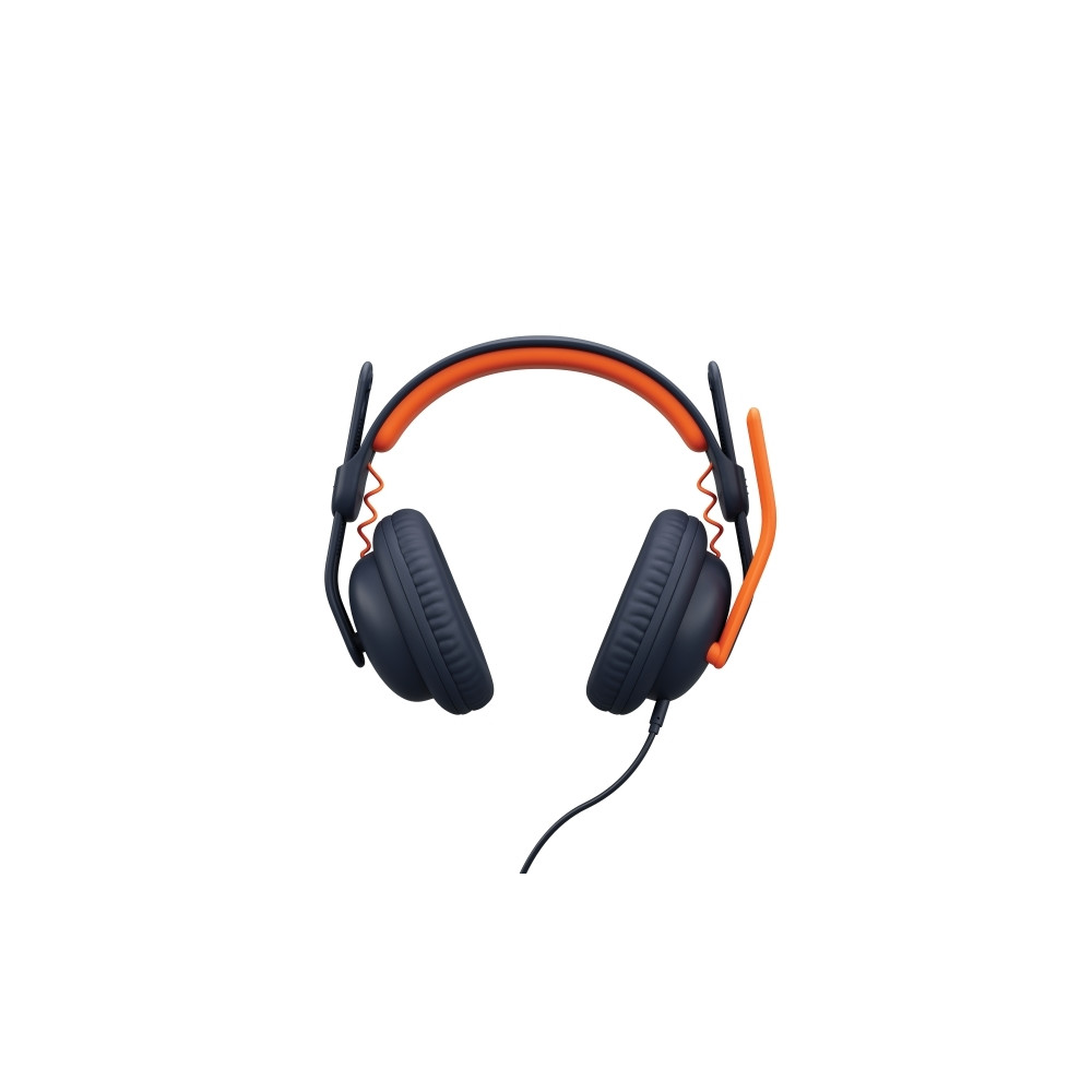 Produktbild för Logitech Zone Learn Wired Over-Ear Headset for Learners, USB-C - hörlurar med mikrofon - ersättning - USB-C