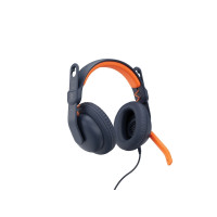 Produktbild för Logitech Zone Learn Wired Over-Ear Headset for Learners, USB-C - hörlurar med mikrofon - ersättning - USB-C
