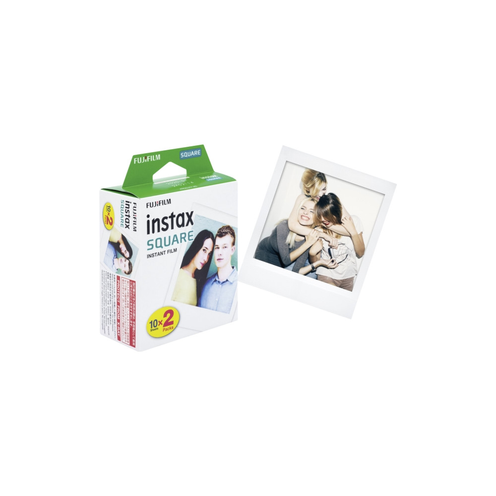 Produktbild för Fujifilm Instax Square färgfilm för snabbframkallning - 10 - 2 kassetter