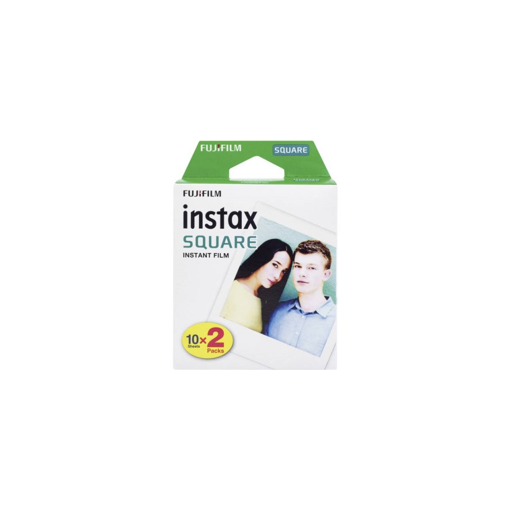 Produktbild för Fujifilm Instax Square färgfilm för snabbframkallning - 10 - 2 kassetter