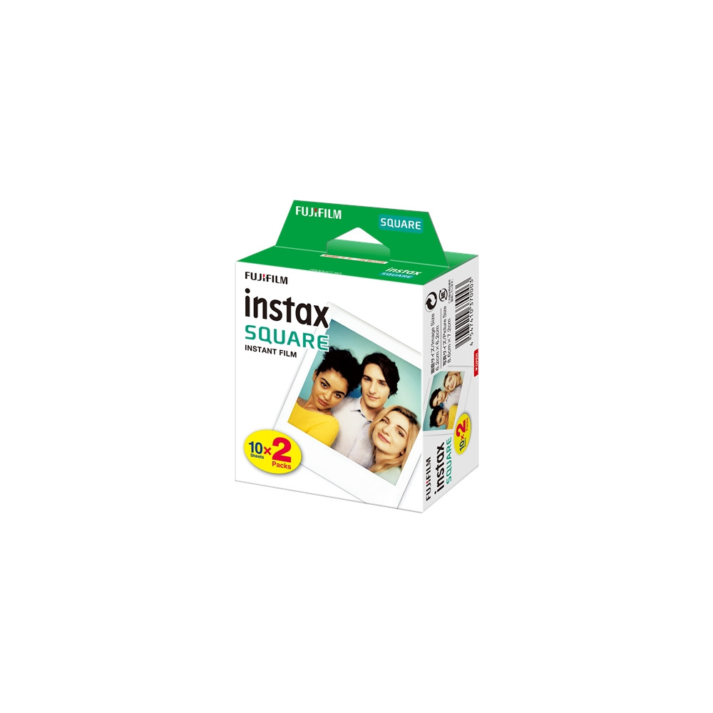 Produktbild för Fujifilm Instax Square färgfilm för snabbframkallning - 10 - 2 kassetter