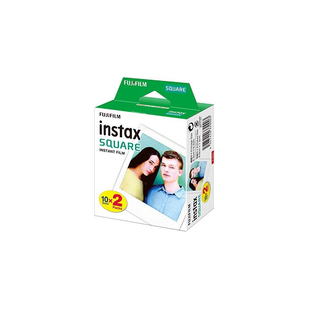 Produktbild för Fujifilm Instax Square färgfilm för snabbframkallning - 10 - 2 kassetter