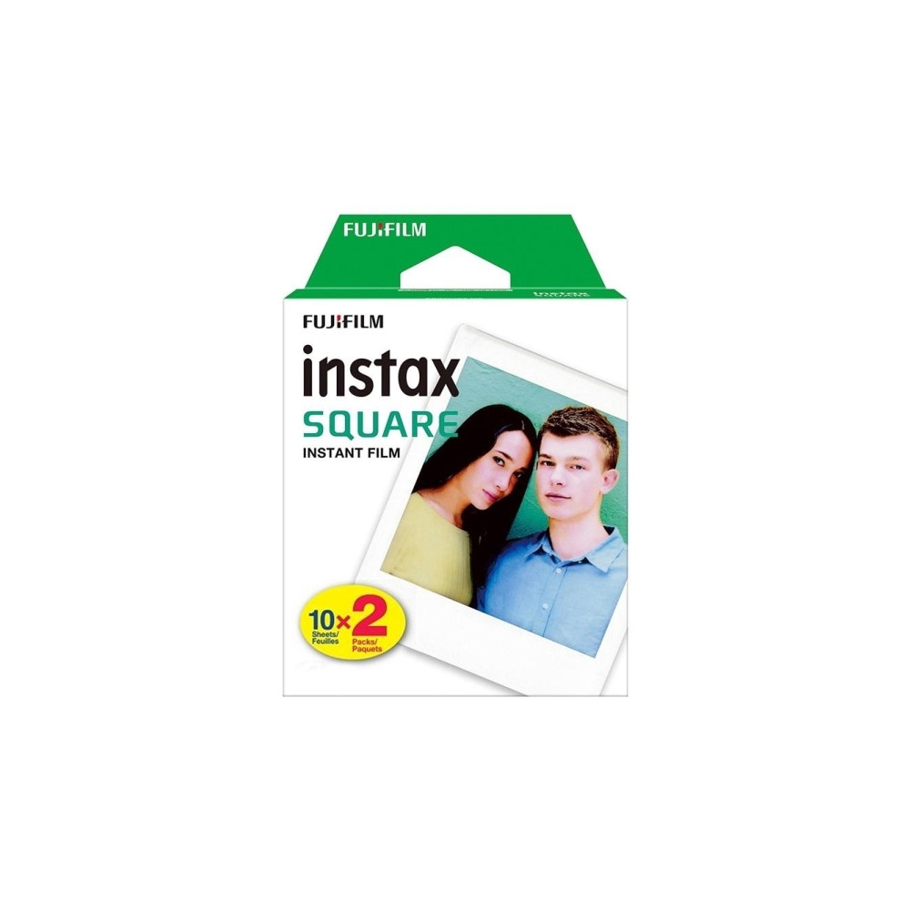 Produktbild för Fujifilm Instax Square färgfilm för snabbframkallning - 10 - 2 kassetter