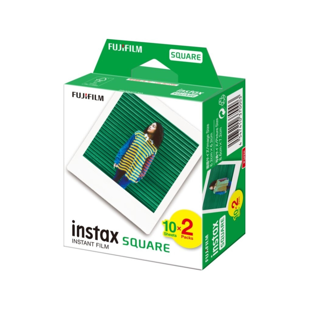 Produktbild för Fujifilm Instax Square färgfilm för snabbframkallning - 10 - 2 kassetter