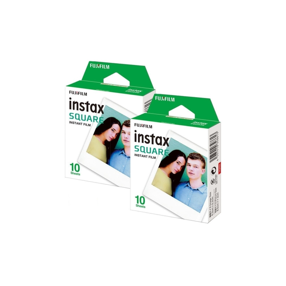 Produktbild för Fujifilm Instax Square färgfilm för snabbframkallning - 10 - 2 kassetter