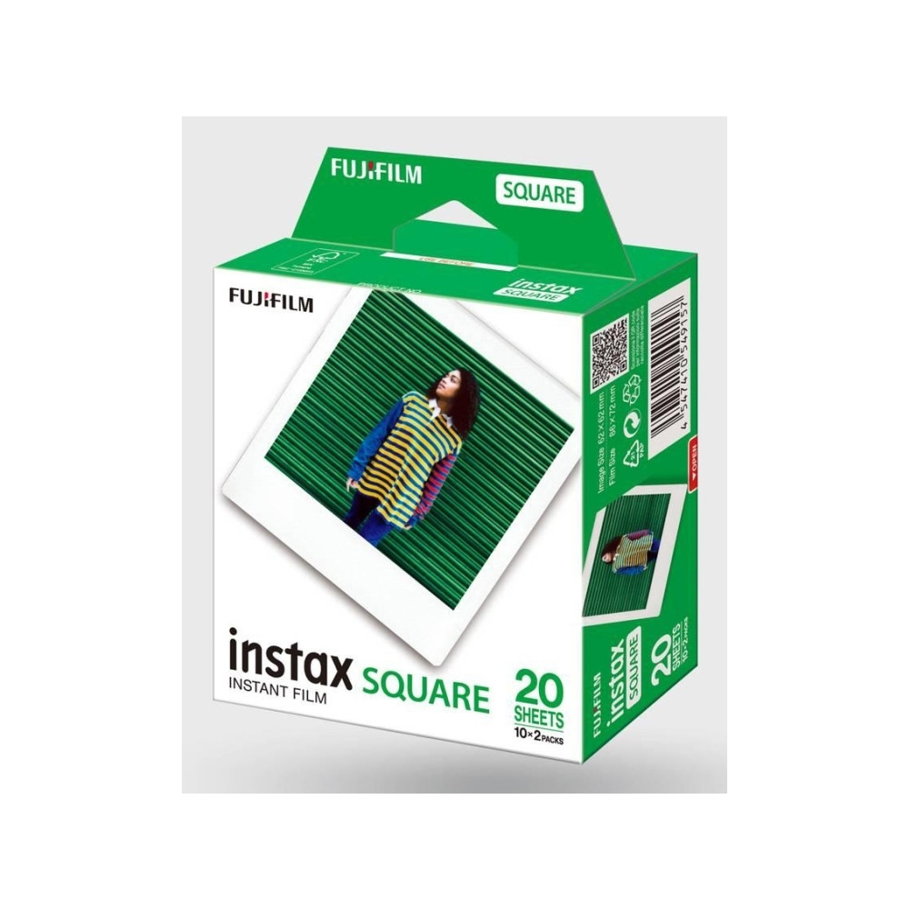 Produktbild för Fujifilm Instax Square färgfilm för snabbframkallning - 10 - 2 kassetter