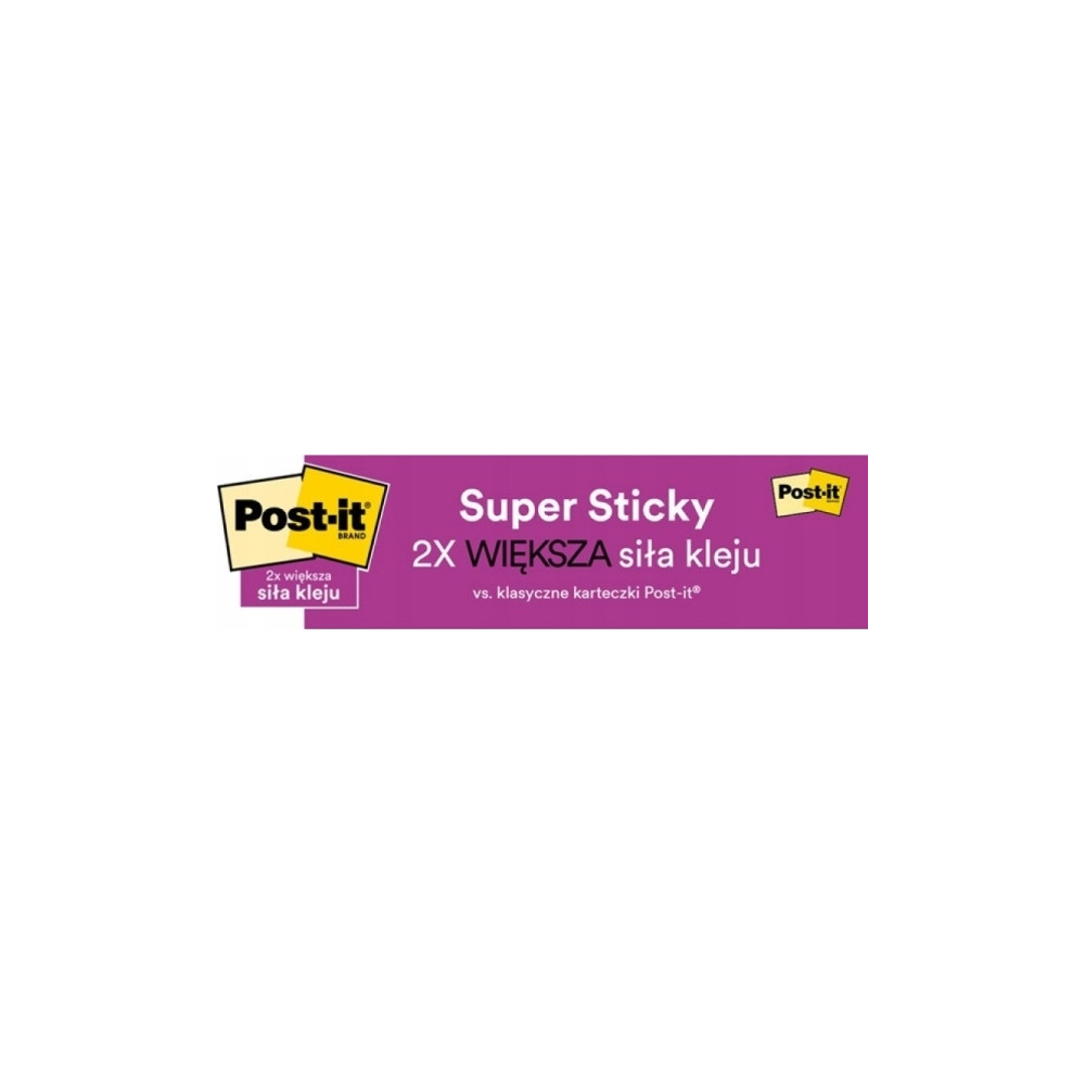 Produktbild för Post-it Super Sticky 655-5SS-OAS - anteckningar - 127 x 76 mm - 450 ark (5 x 90)