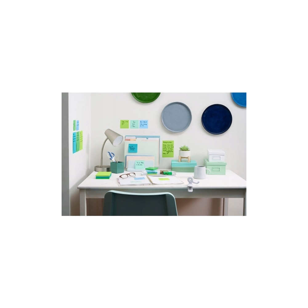 Produktbild för Post-it Super Sticky 655-5SS-OAS - anteckningar - 127 x 76 mm - 450 ark (5 x 90)