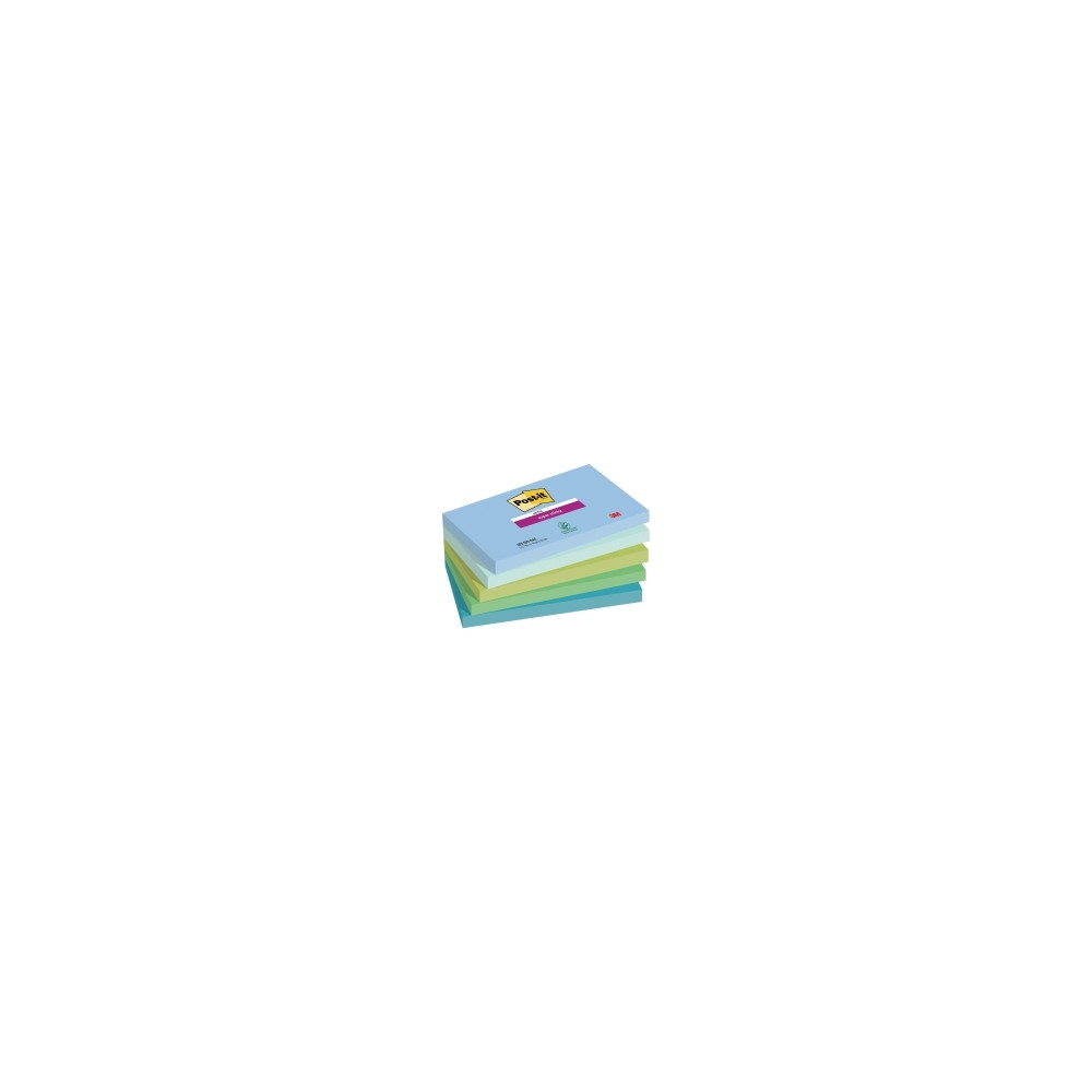 Produktbild för Post-it Super Sticky 655-5SS-OAS - anteckningar - 127 x 76 mm - 450 ark (5 x 90)