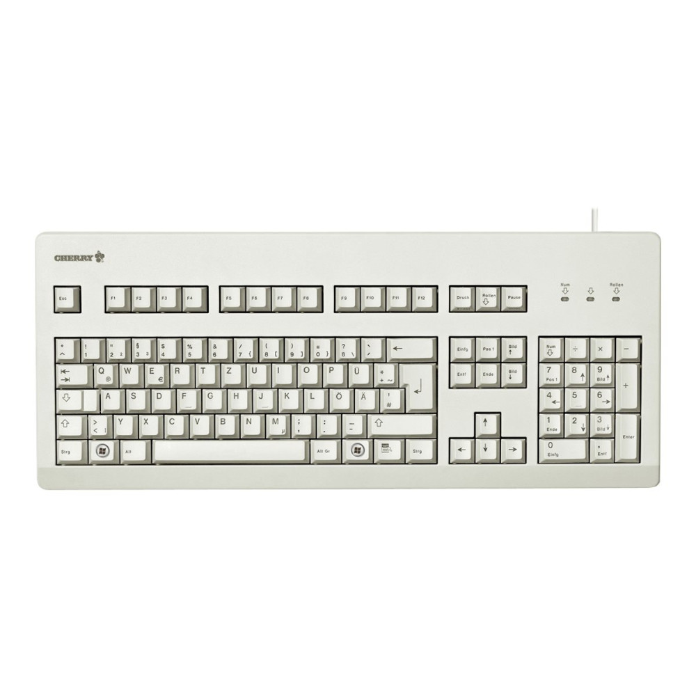 Produktbild för CHERRY G80-3000 - tangentbord - tysk - ljusgrå Inmatningsenhet