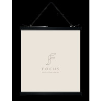 Produktbild för Focus Poster Hanger Magnetic Black 51cm