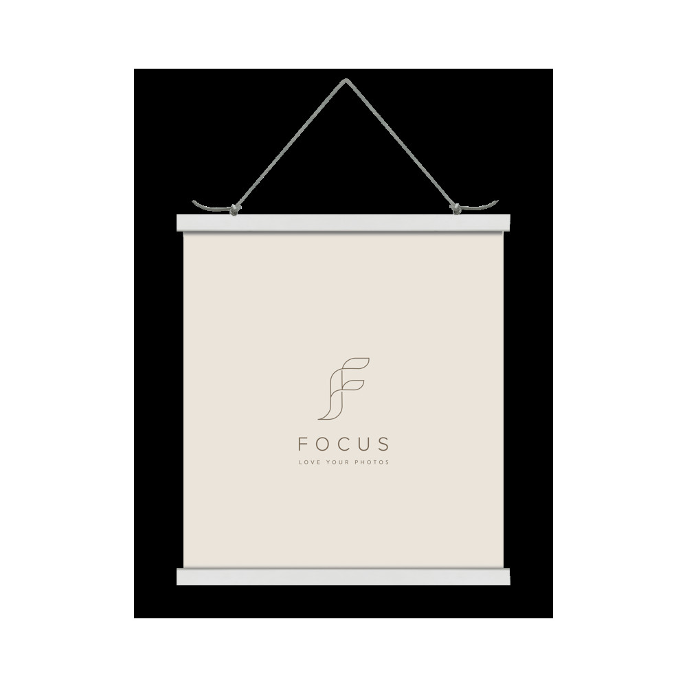 Produktbild för Focus Poster Hanger Magnetic White 51cm