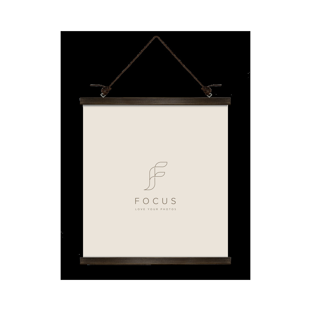 Produktbild för Focus Poster Hanger Magnetic Walnut 51cm