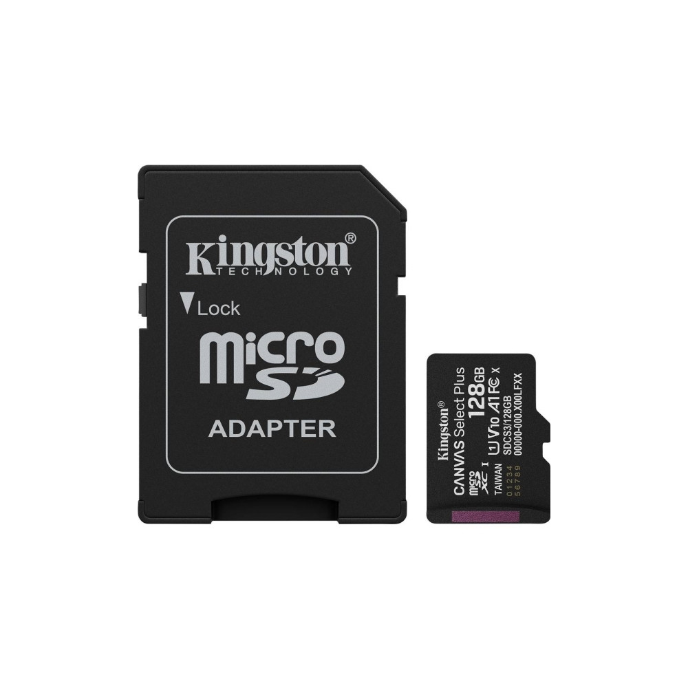 Produktbild för Kingston Canvas Select Plus - flash-minneskort - 128 GB - mikroSDXC UHS-I
