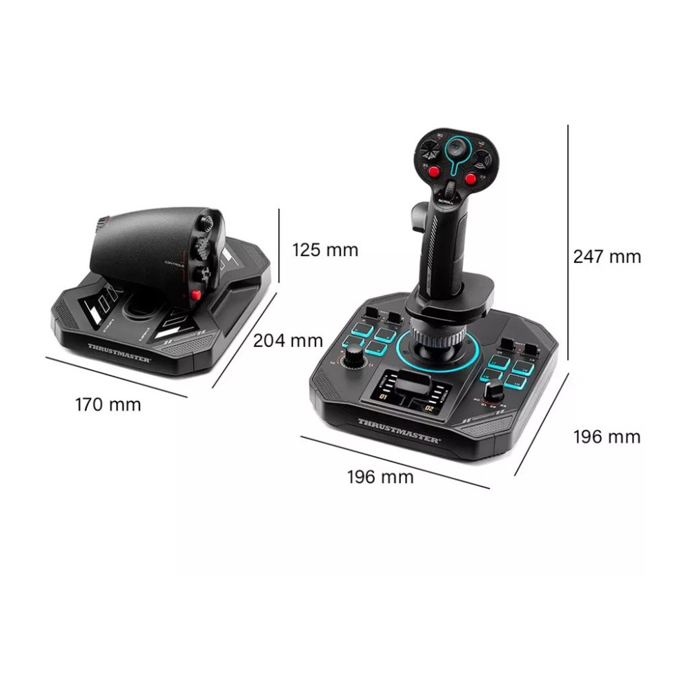 Produktbild för ThrustMaster SOL-R 4 HOTAS - joystick och spjäll