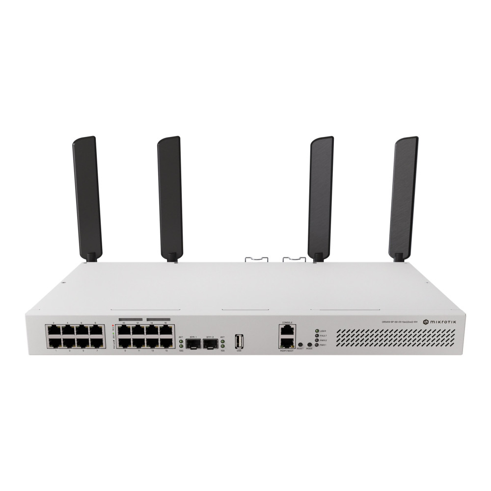 Produktbild för MikroTik CRS418-8P-8G-2S+5axQ2axQ-RM - switch - 16 portar - Administrerad - rackmonterbar