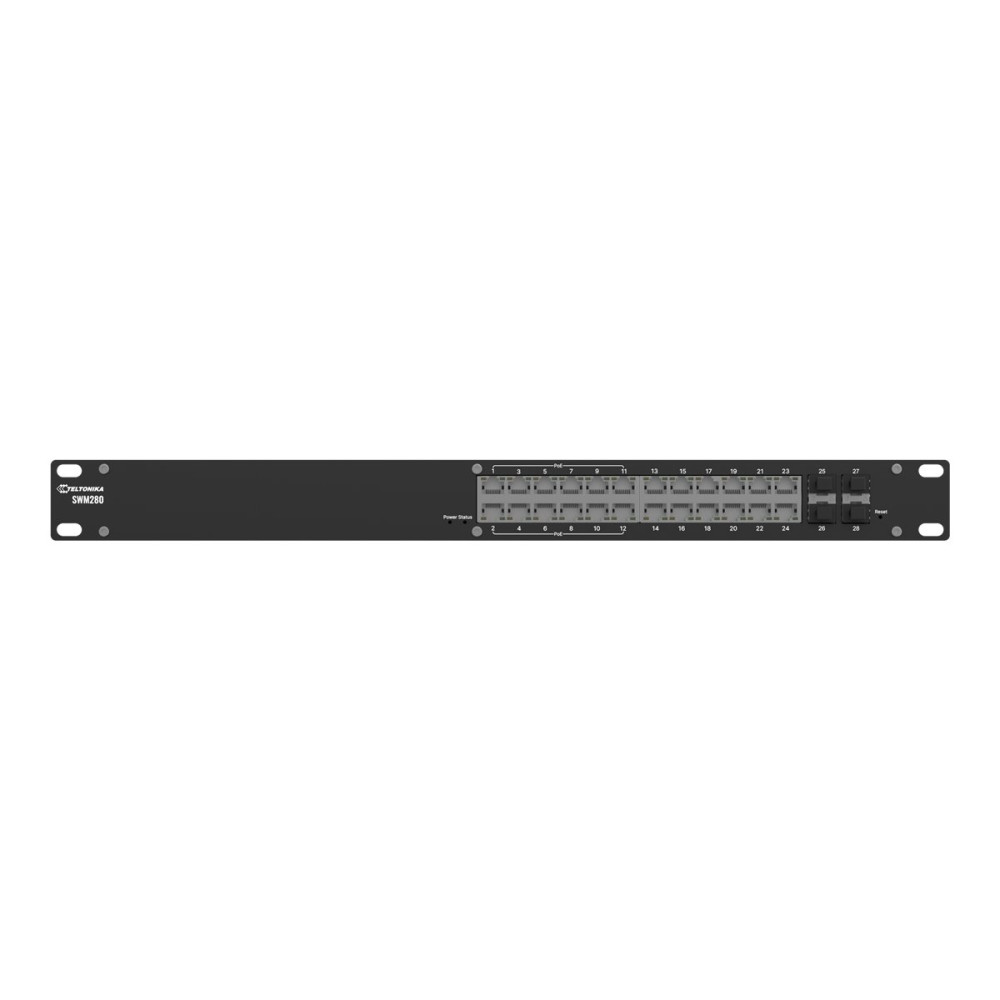 Produktbild för Teltonika SWM280 - switch - 24 portar - Administrerad - rackmonterbar - med 2 års RMS-hantering