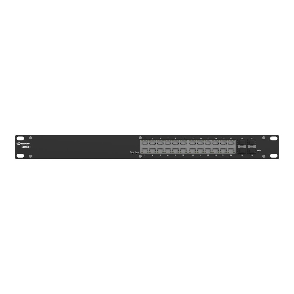 Produktbild för Teltonika SWM281 - switch - 24 portar - Administrerad - rackmonterbar
