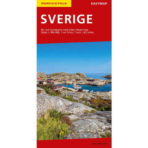 Kartförlaget Sverige EasyMap MarcoPolo 1:900 000