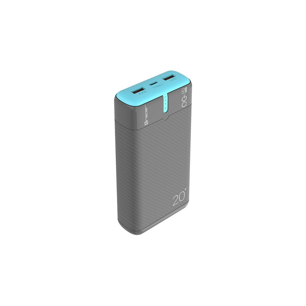 Produktbild för Tracer EnerGen power bank - 2 x USB, USB-C - 22.5 watt