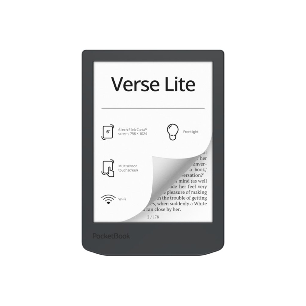 Produktbild för PocketBook Verse Lite - eBook-läsare - Linux 3.10.65 - 8 GB - 6"