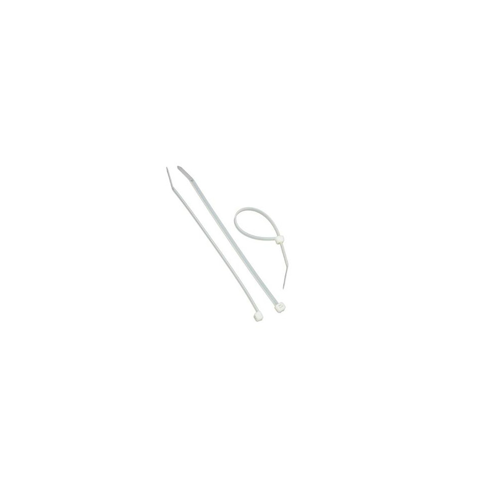 Produktbild för Buntband 4,8x200mm Vit 100/fp