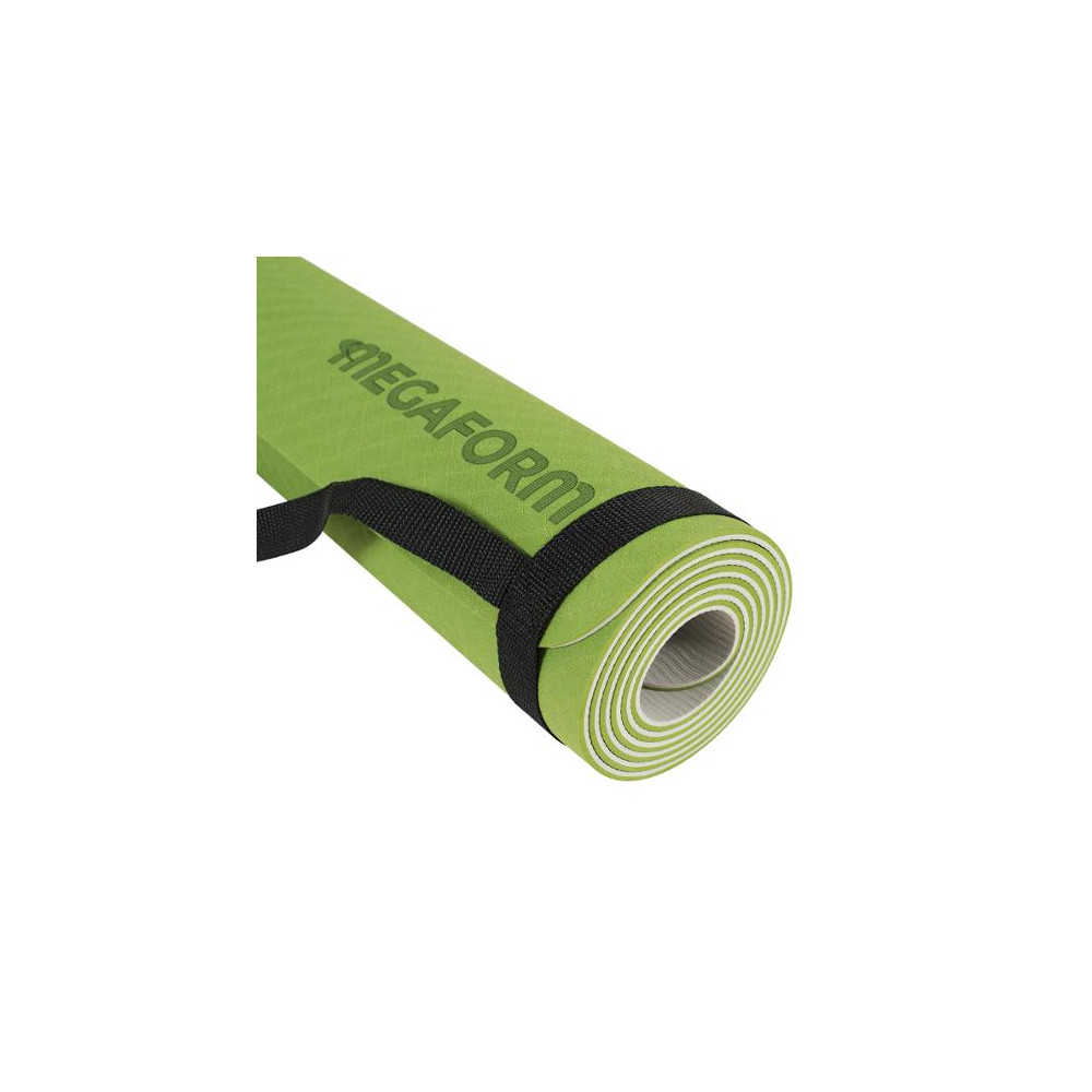 Produktbild för Yogamatta 183x61 grön/grå
