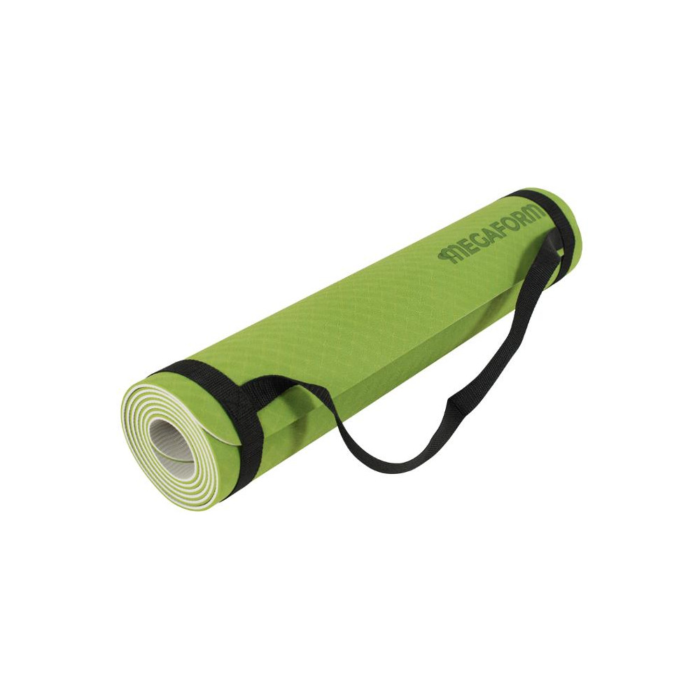 Produktbild för Yogamatta 183x61 grön/grå